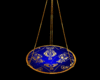 Blue-gold hanging chair