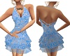 (k) blue halter dress