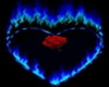 Flamming Blue Heart (A)
