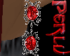 Gothic Red Earrings