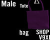 Purple tote bag