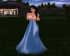 Blue prom gown