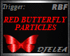 BUTTERFLY PARTICLES RED