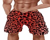 Red Leop Couples Trunks