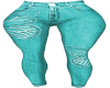 Teal BFly RLL Jeans