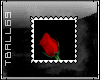 Red Rose Blooming Stamp