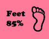 Feet 85% scaler