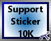 *T* 10K Support Sticker