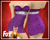 Fox~ Purple Dress Short