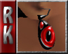 Pvc Red_Black Earrings