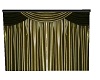 Gold and Black Curtains