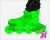 M green rollerblades