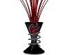 PC Black & Rose Vase