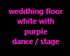 white purple stage floor