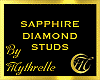 SAPPHIRE DIAMOND STUDS