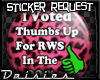 !D! I Voted RWS Button!