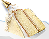 Wedding cake slice
