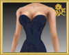 Goldi Navy Floral Gown