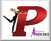 Letter P RED