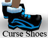 Neon Blue Curse Shoe