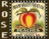 vintage stamp peach