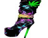 colorful weed boots