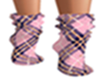 Pink Plaid Socks