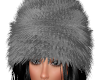E* Grey Fur Hat