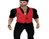 striking red  web vest