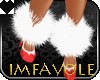 iFf White Fur Anklets 