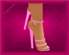 Pink chain sandal heels