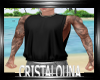 Black tshirt + tattoos
