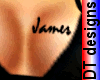 Name James on breast
