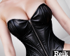 ᴿzip up corset leather