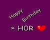 birthday- H0R