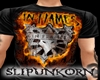in flames shirt