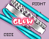 !!D Glow Braces Teal R