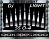 silver dj light spikes