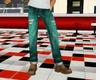 ~TQ~green cuffed jeans