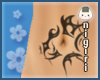 -O- Tribal Belly Tattoo
