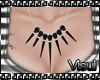 V| B/W Skull Necklace