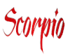 red scorpio sign