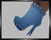 (E5lN) Blue Denim Boots