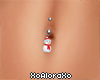 (A) Snowman Belly Ring