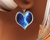 earrings blue heart