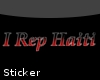 I Rep Haiti Sticker