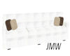 JMW ~ Couple Sofa White