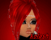 K*hair red cerise