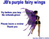 Jb's purple fairy wings