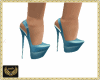NJ] Blue Leather Heels